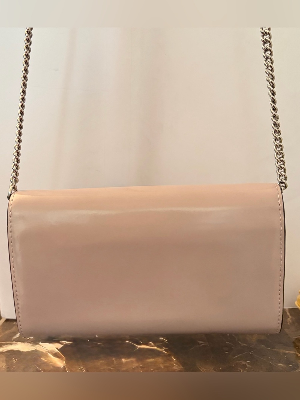 Tory Burch Robinson Spazzolato Chain Wallet Convertible Crossbody Primrose Bag - Picture 13 of 15